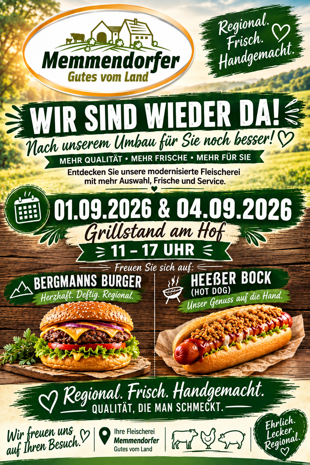 Hofladen Memmendorf nach Umbau wieder geöffnet! Hofladen Memmendorf nach Umbau wieder geöffnet!