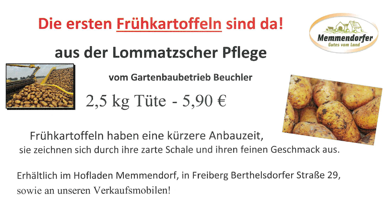 Neue Kartoffeln im Verkauf Neue Kartoffeln im Verkauf